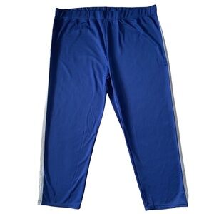 Masseys men’s athletic pants navy blue with gray side stripe size 4X